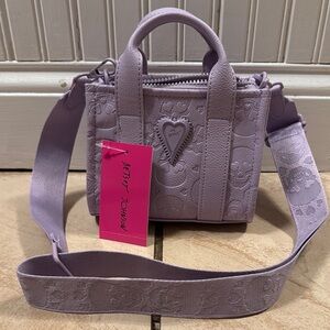 Betsey Johnson Lavender Mini Crossbody Bag